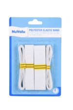 1.99 NUVALU WHITE POLYESTER ELASTIC BAND 