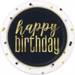 HAPPY BIRTHDAY 7 INCH PLATE 8 COUNT