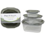 2.99 PAC IT FRESH 3 PACK FOOD CONTAINER 180 ML 480 ML 1000 ML