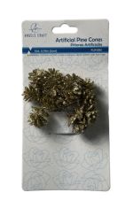 1.99 ARTIFICIAL PINE CONES 12 COUNT 0.79 INCH