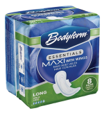 1.99 BODYFORM LONG 8 PADS MAXI WITH WINGS 