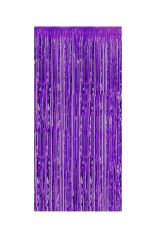 PURPLE FOIL DOOR CURTAIN 3 X 8 FT