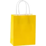 YELLOW 3 CRAFT BAGS 8 X 10 X 4.75 INCH