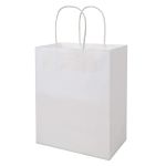 WHITE 3 CRAFT BAGS 8 X 10 X 4.75 INCH