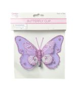 LAVENDER BUTTERFLY CLIP 12 CM