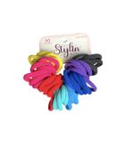 STYLIN HAIR PONYHOLDERS 50 PCS COLORFUL