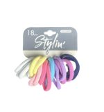 STYLIN HAIR TIES 18 PCS COLORFUL 