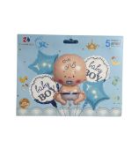 2.99 BABY BOY 5 COUNT BALLOONS