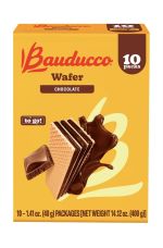 3.99 BAUDUCCO WAFER CHOCOLATE 10 PACKS 