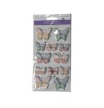 HANDMADE STICKERS BUTTERFLIES PASTEL