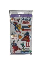 HANDMADE STICKER SUPER MOM