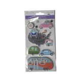 HANDMADE STICKER LET'S GO TRAVEL