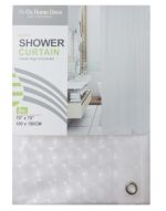 4.99 SHOWER CURTAIN PEVA CLEAR