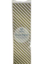 TISSUE PAPER GOLD DIAGONAL STRIPE