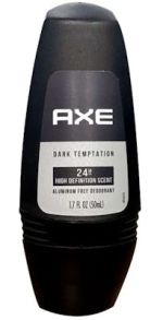 1.99 AXE DARK TEMPTATION 24 HOUR ALUMINUM FREE DEODORANT 1.7 FL OZ
