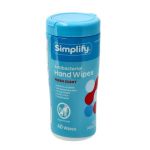 1.99 SIMPLIFY ANTIBACTERIAL HAND WIPES 40 COUNT 