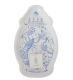 1.99 SARA FITZ BLUE LOBSTER 6 INCH PLATES 12 COUNT 