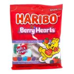 1.99 HARIBO BERRY HEARTS GUMMI CANDY 3.1 OZ