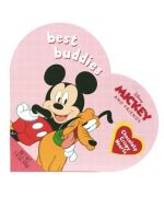1.99 MICKEY AND FRIENDS BEST BUDDIES CHOCOLATY CRISPY HEARTS 1.6 OZ