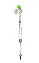 WOOD ROSARY METAL CRUCIFIX