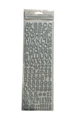 1.99 SILVER ALPHABET STICKERS 