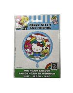 4.99 HELLO KITTY AND FRIENDS FOIL HELIUM BALLOON 18 INCH