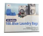14.99 100 COUNT BLUE LAUNDRY BAGS 33 GALLON 