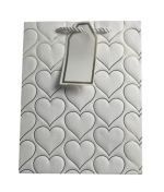 1.99 WHITE HEART GIFT BAG 