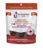 2.99 SHAMELESS PETS DUCK TATO JERKY DOG TREATS 142 G