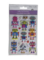 1.99 ROBOT PUFFY FOIL STICKERS 