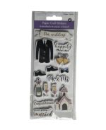 1.99 GROOM WEDDING PAPER CRAFT STICKERS 