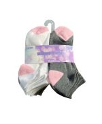 4.99 KIDS LOVE AT FIRST SIGHT SOCKS LOW CUT 10 PAIR