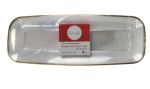 5.99 CLEAR RECTANGULAR PLASTIC PLATTER 