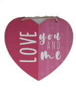 1.99 YOU AND ME WOODEN HEART