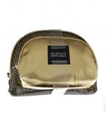 9.99 BADGLEY MISCHKA GOLD AND BLACK COSMETIC BAG 2 PACK 