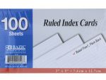Ruled White Index Card 3X5IN