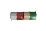 1.99 GLITTER RIBBON 2 X 3YDS TR R,G,S