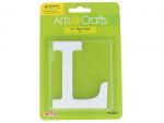  -#L 11CM WHITE WOOD LETTER - L XXX