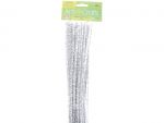 Silver Colored Pipe Cleaners Chenille Stems