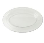 2.99 PLASTIC OVAL SERVING TRAY 18 X 12 INCH