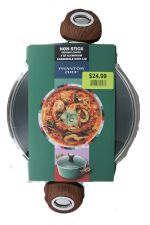 24.99 GREEN PHANTOM CHEF NON STICK CERAMIC COATED 4 QT CASSEROLE 