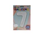 5.51 #7 WHITE 34 INCH JUMBO LATEX BALLOON