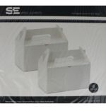 WHITE TAKEOUT BOXES 8 PACK