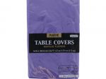 Plastic Table Cover in Purple Color Party Table Cloths Disposable Rectangle Tablecloth - Size 56 x 108 Inches