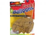 Gold 12 In Large Latex Party Balloons 5 Count