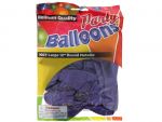 Metallic Purple 12 In Large Latex Party Balloons 5 Count