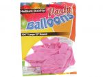 Pink 12 In Large Latex Party Balloons 10 Count  