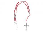 RED CRYSTAL ROSARY