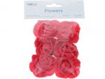 FOAM FLOWER RED 2 INCHES 6 COUNT XXX
