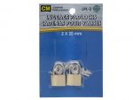 PADLOCK 20MM 2PC